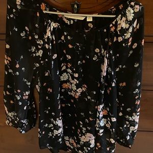 Lauren Conrad sheer blouse size XL